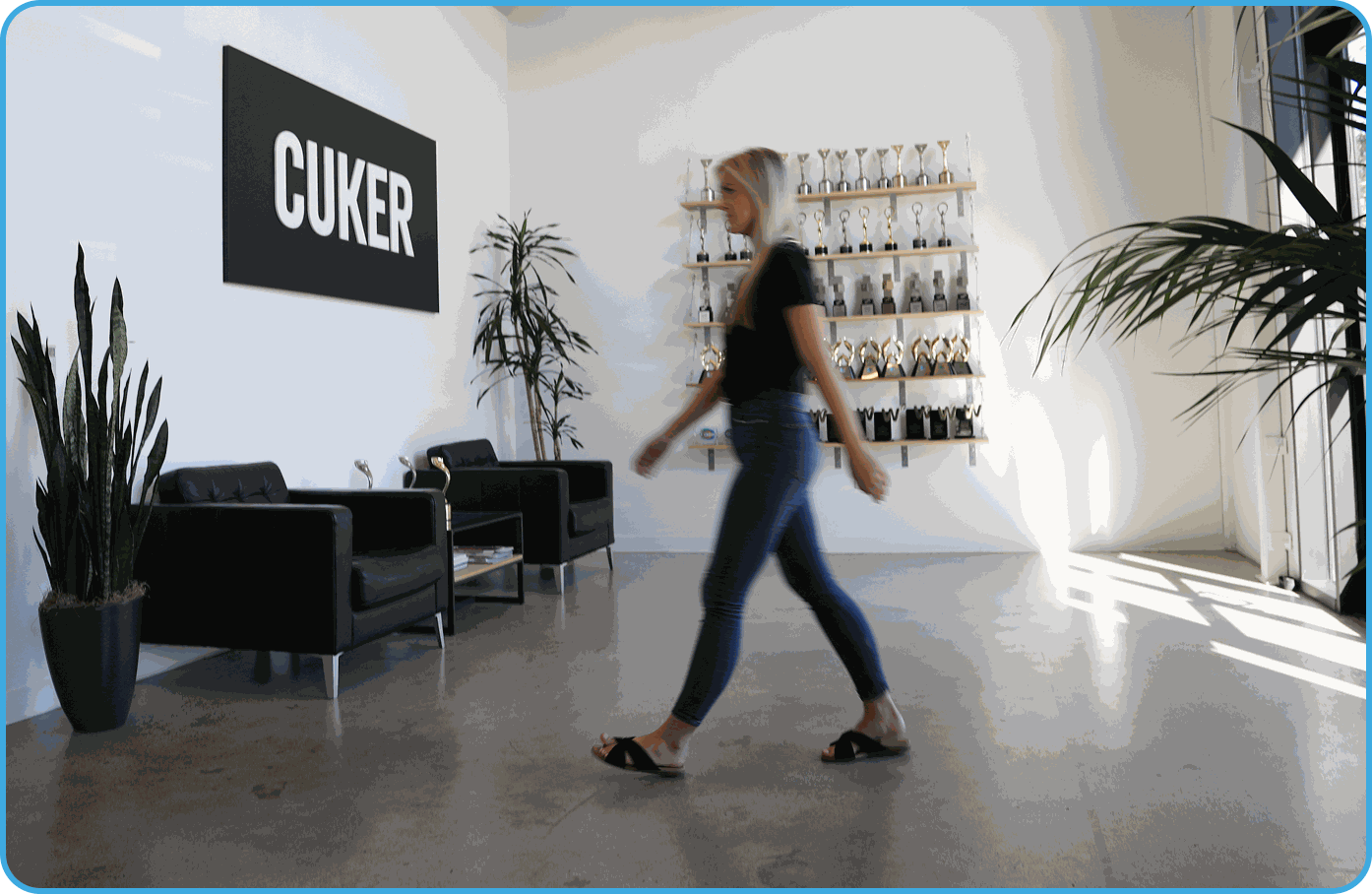 The Cuker agency office, where the team that built LnqAI works